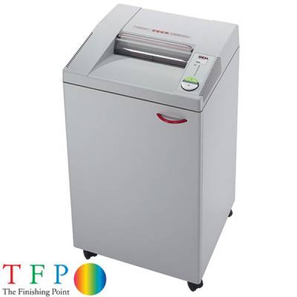 Crosscut shredder outlet